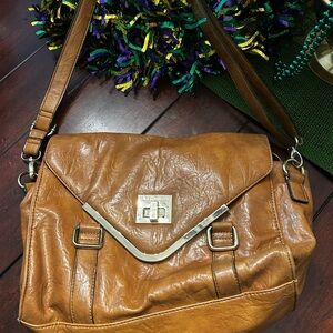 Brown Leather Crossbody Bag